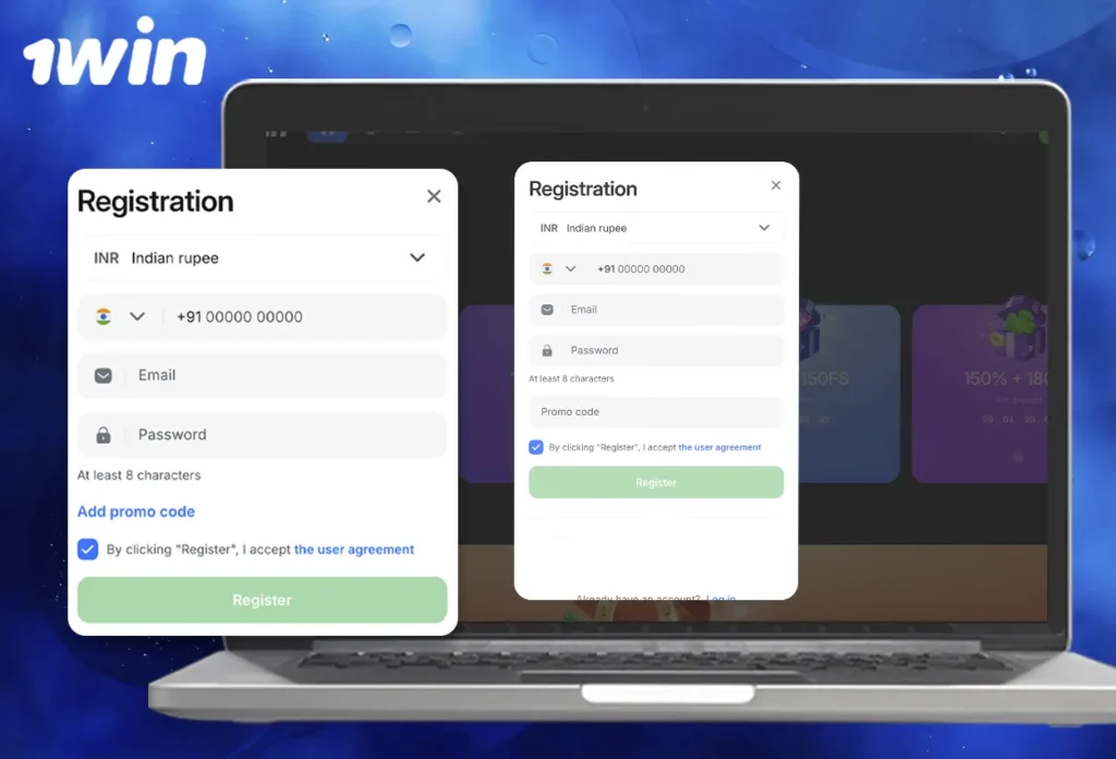 How to register and start betting at 1win India
